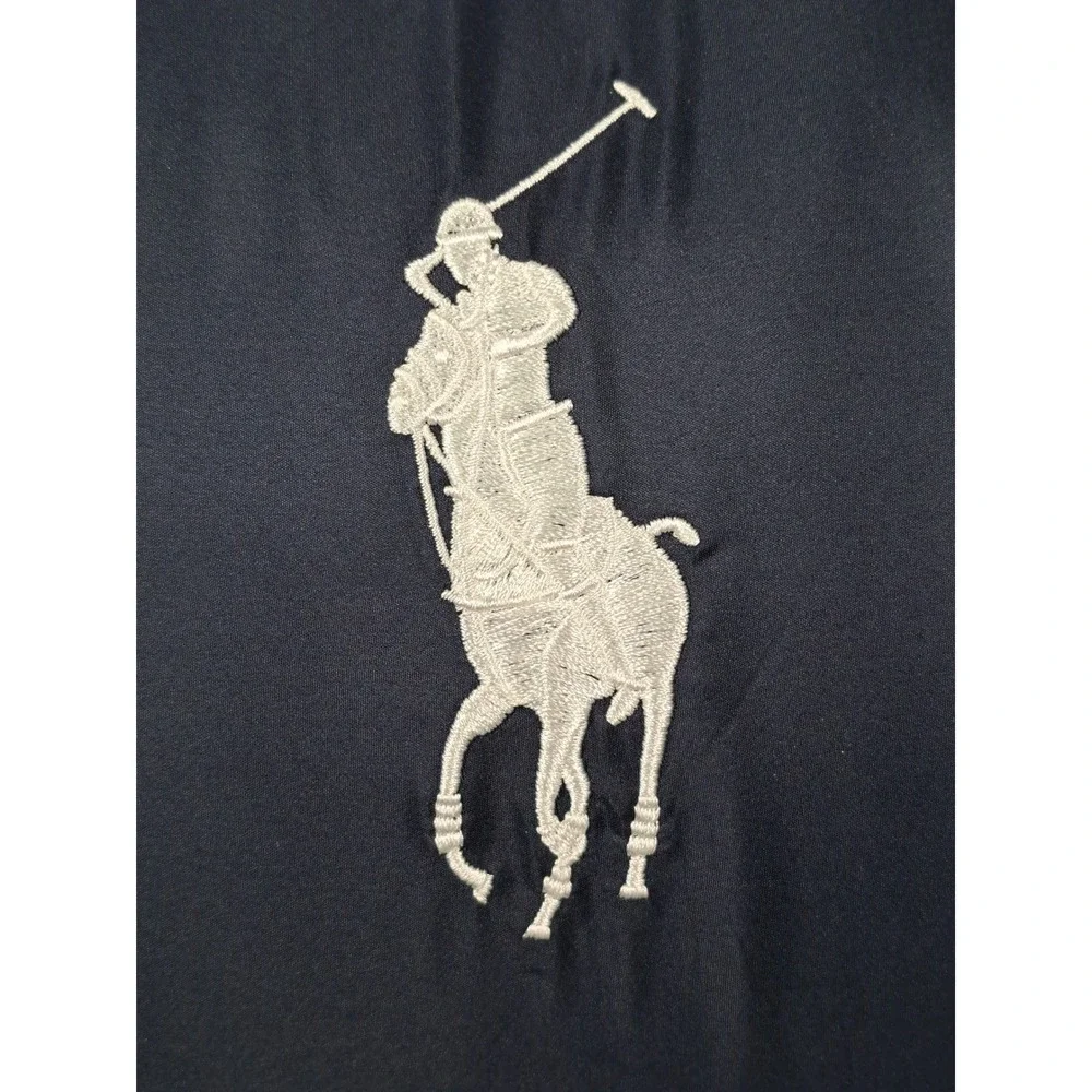 Polo Ralph Lauren Navy Blue Nylon Convertible Garment Bag Duffel Large Pony